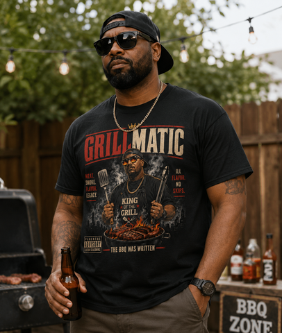 Grillmati BBQ T-Shirt – Hip-Hop Inspired Grill Master Tee